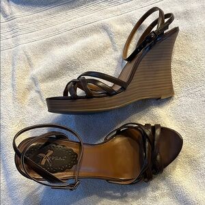 Xappeal Brown Wedges